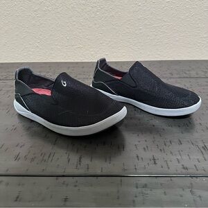 Olukai Men’s Nohea Pae Black Slip On Shoes